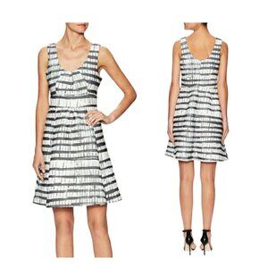 Plenty by Tracy Reese scuba dress, size 2,  Black, white, gray, NWT